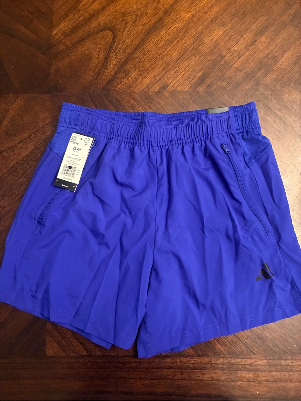 adidas Men's Essentials Woven Training Shorts, Lucid Blue/Black New Medium 5’’